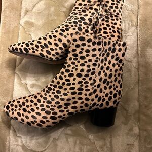 Leopard Print Ankle Boots